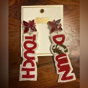 Mudpie touchdown earrings 🏈